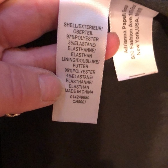 Adrianna Papell size 12 cream white & black dress with cut out at neck NWT - Picture 16 of 16